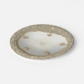 Assiettes En Carton Le sable contre l'or (Angle)