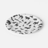 Assiettes En Carton Le safari connu imite les animaux sauvages. Parc z (Angle)