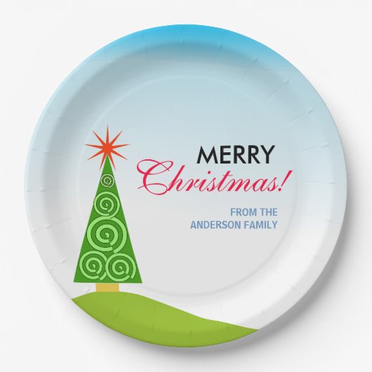 Assiettes En Carton Le Sapin (Devant)