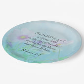 Assiettes En Carton Le Seigneur Est Bon - Nahum 1:7 (Angle)