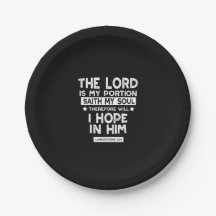 Le Seigneur est ma part Lamentations 3 24 Citation