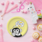 Assiettes En Carton Le singe de Shakespeare (Fête)