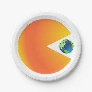 Assiettes En Carton Le Soleil Avalera la Terre