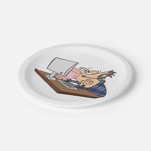 Assiettes En Carton Le Support Technique A Blessé Une Bulle (Angle)