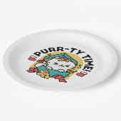 Assiettes En Carton Le temps de la pub ! - Conception de Noël Festive (Angle)