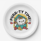 Assiettes En Carton Le temps de la pub ! - Conception de Noël Festive (Devant)