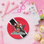 Assiettes En Carton Le Trinidad-et-Tobago (Fête)