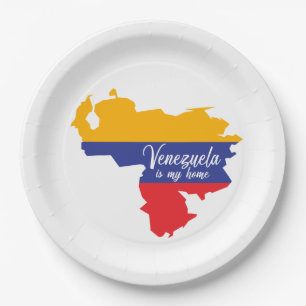 Assiettes En Carton Le Venezuela est ma maison