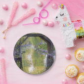 Assiettes En Carton Le Vieux Pont (par Guy Rose) (Fête)