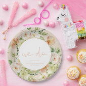 Assiettes En Carton LEAH Creamy Beige Spring Floral Nous faisons Maria (Fête)