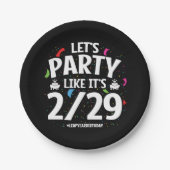Assiettes En Carton Leap Year Leap Day Party 29th Birthday (Devant)