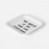 Assiettes En Carton L'eau chaude est le remède à tout (Angulaire)