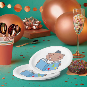 Assiettes En Carton Lecture D'Un Livre De Maths Par Un Enfant