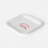 Assiettes En Carton Lecture Entre Les Vins Book Club Red Crest (Angulaire)