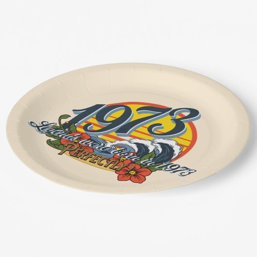 Assiettes En Carton légendes sont nées en 1973 (Angle)