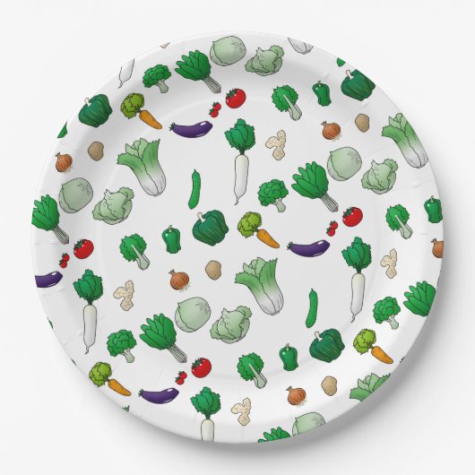 Assiettes En Carton Légume (Devant)