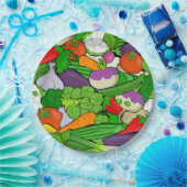 Assiettes En Carton Légumes (Fête)