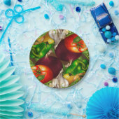 Assiettes En Carton Légumes et herbes Aliments Légumes biologiques (Fête)