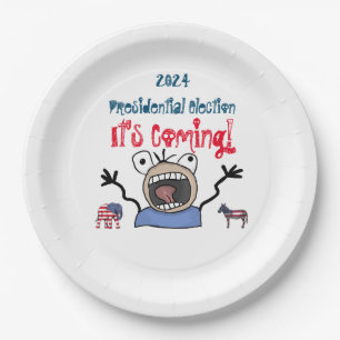 Assiettes En Carton L'élection présidentielle de 2024, c'est à veni