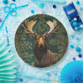 Assiettes En Carton L'Élégant Moose William Morris Inspiré (Fête)