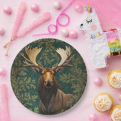 Assiettes En Carton L'Élégant Moose William Morris Inspiré (Fête)