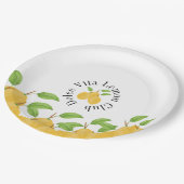Assiettes En Carton Lemon Bloom Collection (Angle)