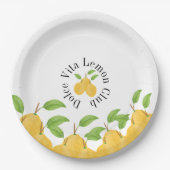 Assiettes En Carton Lemon Bloom Collection (Devant)
