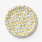 Assiettes En Carton Lemon Citrus Paper Plate (Devant)