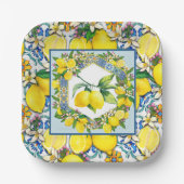 Assiettes En Carton Lemon Fresh (Recto)