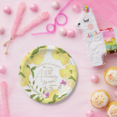 Assiettes En Carton Lemon Squeeze Anniversaire Blanc (Fête)