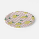 Assiettes En Carton Lémonade soleil rose Plaid Premier anniversaire (Angle)