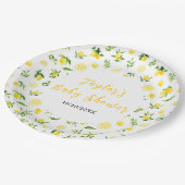 Assiettes En Carton Lemons and Foliage Baby Shower (Angle)