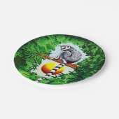 Assiettes En Carton Lémur de Madagascar (Angle)