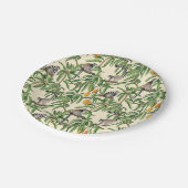 Assiettes En Carton lemurs and branches mango seamlesters   (Angle)