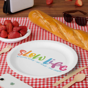 Assiettes En Carton Lenteur