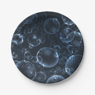 Assiettes En Carton Lentilles bleues, bokeh