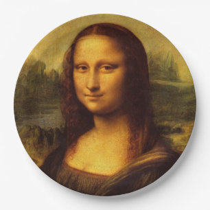 Assiettes En Carton Leonardo Da Vinci Mona Lisa Peinture d'Art