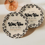 Assiettes En Carton Leopard Cheetah Imprimer un Baby shower sauvage<br><div class="desc">C'est une tôles en papier Leopard Cheetah Print Wild One Baby shower !</div>