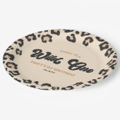 Assiettes En Carton Leopard Cheetah Imprimer Wild Un 1er anniversaire  (Angle)
