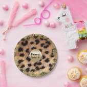 Assiettes En Carton Leopard Cheetah Poster de animal Parties scintilla (Fête)