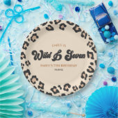 Assiettes En Carton Leopard Cheetah Wild et sept fête d'anniversaire (Fête)