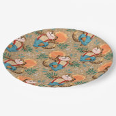 Assiettes En Carton Leopard en marche (Angle)