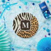 Assiettes En Carton Leopard et Zebra (Fête)
