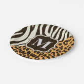 Assiettes En Carton Leopard et Zebra (Angle)