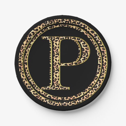 Assiettes En Carton Leopard P (Devant)