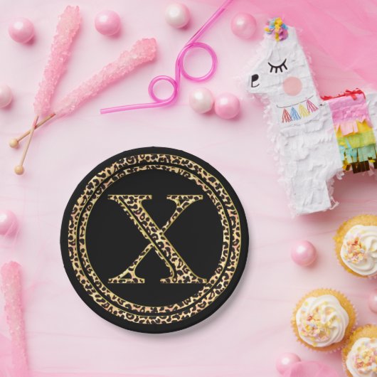 Assiettes En Carton Leopard X (Fête)