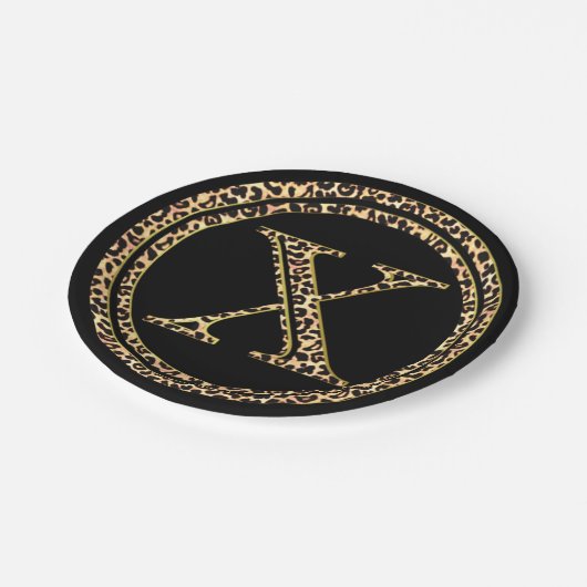 Assiettes En Carton Leopard X (Angle)