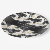 Assiettes En Carton Léopards noirs (Angle)