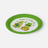 Assiettes En Carton Leprechaun Gnome Shamrock Bonne St. Paddy's Day (Angle)