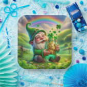 Assiettes En Carton Leprechaun Irlandais Avec Pièces D'Or (Fête)